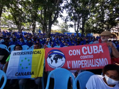 Intersindical Canaria presente en el 1 de Mayo de Cuba